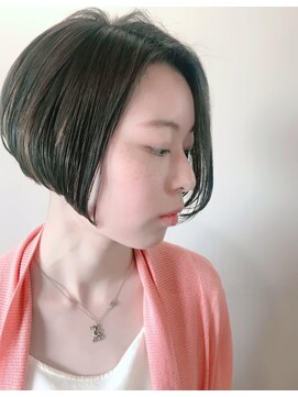 ヘアーアンドリラクゼーション オブジェ(hair&relaxation obje) 前下がりショートボブ