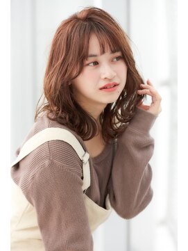ミチオ ノザワ ヘアサロン ギンザ(Michio Nozawa HAIR SALON Ginza) 外ハネ/くびれ/ブラウン/大人かわいい/ひし形/小顔/20代30代40代