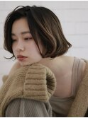 ヌケ感ショートミディアムボブ
