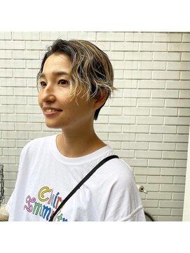 フェン ヘアーアイス(Fen.hair ici) ショートヘア　ハイライト