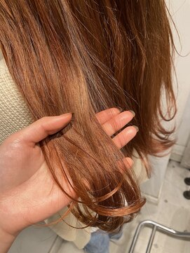 アズーア ヘアーアンドスパ(azure hair&spa) ブリーチオンカラーオレンジ