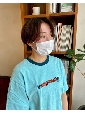 パドル(Paddle) ハンサムショート/ショートボブ/ボブ/センターパート/20代/30代