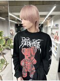 ケアブリーチでピンクブロンド◎