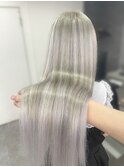 #ホワイトシルバー#エクステ/60枚#スーパー人毛#髪質改善#量産