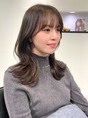 イメチェン似合わせカット韓国くびれヘアフルバング表参道