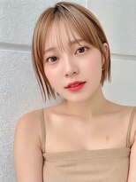 サンド 名古屋(sand)&nbsp;ボブ/レイヤーカット/髪質改善/ウェットヘア/オリーブベージュ