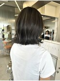くびれボブ/白髪ぼかしハイライト