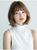 ☆オリーブグレーココアベージュ小顔クラゲヘアー/黒髪/髪質改善