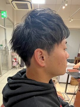 ヘアークリアー 春日部 メンズ 爽やかツーブロックショート ポイントパーマ