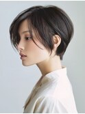 ☆ホワイトグレージュミニウルフデジタルパーマチェリーブラウン
