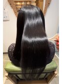 ドライヤーでまとまる艶髪◎美髪縮毛矯正BeforeAfter#河内小阪