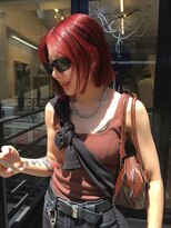 アンダーカレント(undercurrent)&nbsp;縮毛しててもハイパーレッドレッドカラーブリーチなしカラー