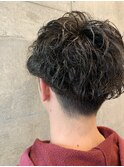 MEN'S HAIR/ブルーブラック/フェザーパーマ/千葉駅