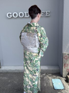 グッドライフヘアー(GOOD LIFE hair) 『小紋着付け×上品華やかスタイル』