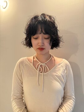 トッド(tod) ボブパーマ/オリーブグレージュ/デジタルパーマ/名古屋パーマ