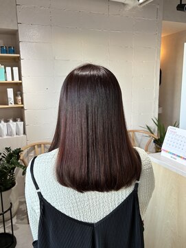 ミー 岡崎(mii) うるつやミディアム×レッドブラウン