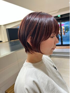 ピークアブー ワン(PEEK-A-BOO ONE) ショートボブピンクブラウンショートヘア