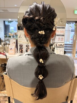 サロンドボエム 国分寺(SALON DE BOHEME) 編みおろしヘアセット