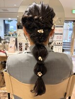 サロンドボエム 国分寺(SALON DE BOHEME) 編みおろしヘアセット