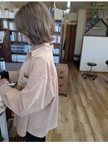 バンビ プライベート サロン(Bambi private salon)&nbsp;切りっぱなしレイヤーボブ/グレージュ20代30代40代/Bambi松平