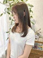 ミント(mint)&nbsp;☆オリーブベージュ☆ブリーチなしダブルカラー☆レイヤー☆
