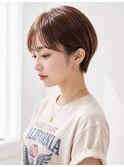 シルキーカットでつくる前髪あり大人ショート