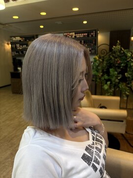 ヘア プロデュース アップス ティ(hair produce UP's t) 切りっぱなしボブ×ダブルカラー