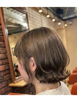 ヘアメイク フレンシア(hair make flencia)&nbsp;軽やかな大人可愛い外ハネくびれボブ【373スタイル】