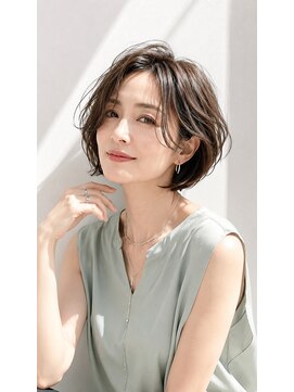 アッシュ 学芸大学店(Ash) ショートボブ/大人女性/シアーグレージュ/白髪ぼかし/脱白髪染め