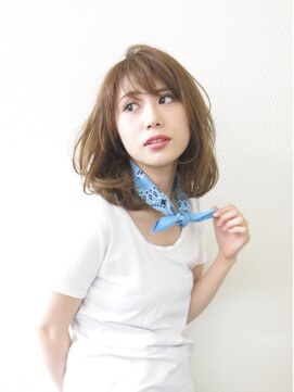 プリモドットリアン(primo…lien) primolien×セミロング×カジュアル×透明感×ヘアカラー