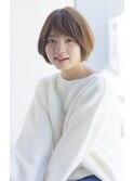 【Ramie寺尾拓巳】大人女子の小顔ひし形ボブ×アッシュベージュ