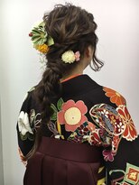 【LA PENSEE】ロングヘアの編みおろしヘアセット