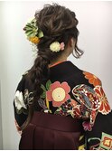 【LA PENSEE】ロングヘアの編みおろしヘアセット