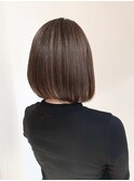 抜け感ハイライトボブ