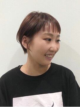 アルジャーノン(algernon) ダークピンク+ショートバング