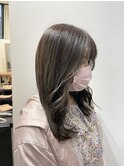 ◎赤みのない透け感グレージュ
