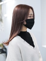 ノード(NODO) 【ツヤ感UP】ピンクベージュのストレートスタイル♪