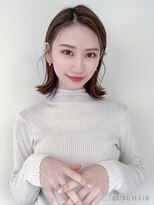 オーブ ヘアー クレア 春日店(AUBE HAIR crea) 20代・30代_切りっぱなしロブ