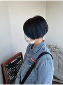 インナーカラー/刈り上げショート