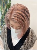 白髪が多い方こそピンクベージュ 白髪活かし 脱白髪染め