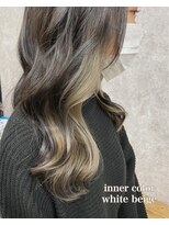ミニム ヘアー(minim hair)&nbsp;【minim×日比】インナーカラー　ホワイトベージュ