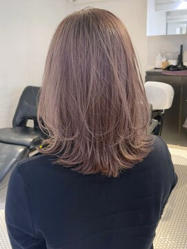 アルバム 池袋(ALBUM) ワンカールレイヤー_ホワイトグレージュネビージュ_ba376853