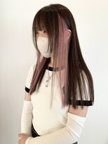 サクラ オモテサンドウ(SAKURA)&nbsp;インナーカラーピンク/イヤリングカラーピンク