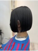シルエットがきれいな大人ボブ◎