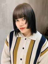 アイティーバイアルバム 藤沢店(IT by ALBUM)&nbsp;ルーツカラーボブ_大人ガーリーチョコレートプリカール_ba441742