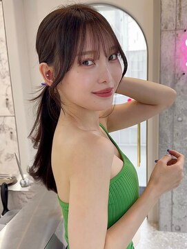 シーシンジュク 新宿南口(Sea shinjuku) 韓国風前髪×レイヤーカット【髪質改善/新宿/レイヤーカット】