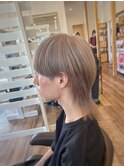 【山本智文】ホワイトブロンドマッシュウルフ