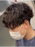 波巻きスパイラルパーマメンズマッシュパーマツイストパーマ