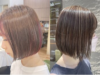 ヘアーヒーリングウィッシュ(Hair Healing Wish)の写真/こだわりのカット☆ドライヤーだけで美シルエットに◎大人可愛いヘア