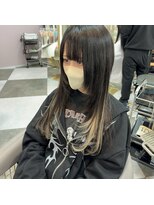 ガルボヘアー 名古屋栄店(garbo hair) インナーカラー10代20代プルエクステレイヤーカット黒髪ロング